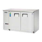 Everest 2 Solid Door Side Mount Back Bar Cooler, 59" - Stainless Steel Exterior, 20 cu. ft.