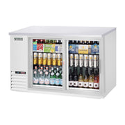 Everest 2 Deep Glass Sliding Door Side Mount Back Bar Cooler, 59" - Stainless Steel Exterior, 17 cu. ft.