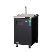 Everest Back Mount 1 Keg Direct Draw Beer Dispenser, 23" (One 1-Faucet Tower) - Black Exterior, 8 cu. ft.