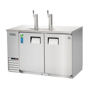 Everest Side Mount 2 Keg Direct Draw Beer Dispenser, 59" (Two 1-Faucet Towers) - Stainless Steel Exterior, 20 cu. ft.