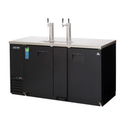 Everest Side Mount 3 Keg Direct Draw Beer Dispenser, 69" (One 1-Faucet & One 2-Faucet Tower) - Black Exterior, 24 cu. ft.
