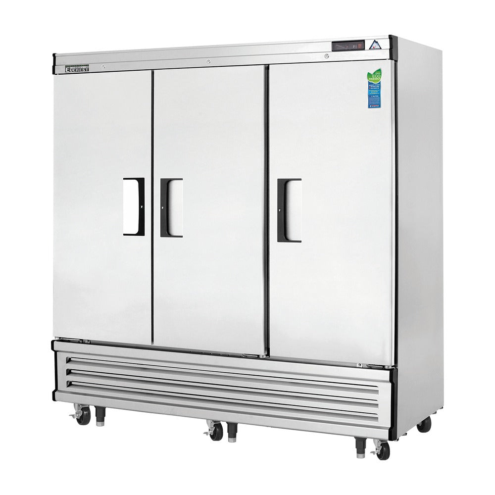 Everest 3 Solid Door Bottom Mount Stainless Steel Reach-In (2/3 Ref & 1/3 Fzr) Dual Temp, 75", 46 (R), 22 (F) cu. ft.
