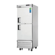Everest 1 Section Wide Half Solid Door Bottom Mount Stainless Steel Reach-In Refrigerator, 29 1/4", 23 cu. ft.