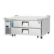 Everest 2 Drawer Side Mount Stainless Steel Chef Bases, 52", 4.4 cu. ft.