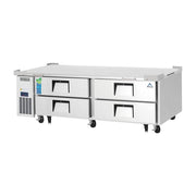 Everest 4 Drawer Side Mount Stainless Steel Chef Bases, 72", 4.4 cu. ft.