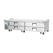 Everest 4 Drawer Side Mount Stainless Steel Chef Bases, 96", 6 cu. ft.