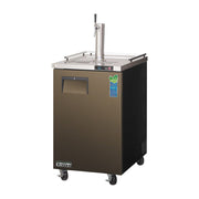 Everest Back Mount 1 Keg Nitro Cold Brew Coffee Dispenser, 23" (One 1-Faucet Tower) - Black Exterior, 8 cu. ft.