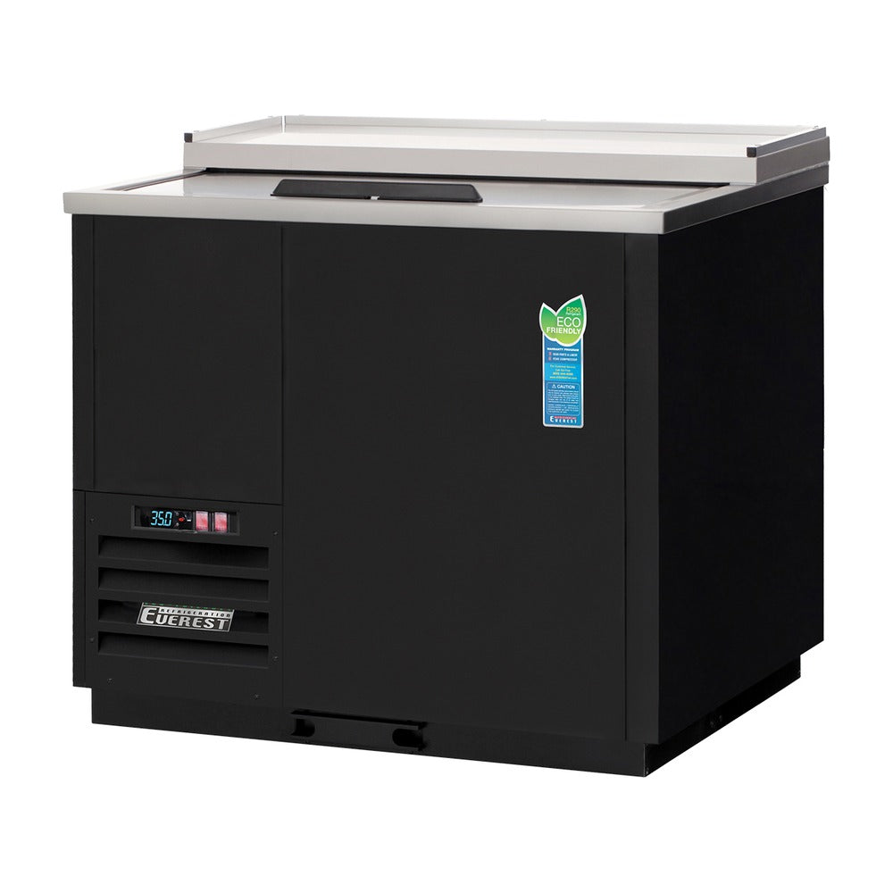 Everest 1 Lid Bottom Mount Chiller, 37" - Black Exterior, 11 cu. ft.