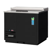 Everest 1 Lid Bottom Mount Chiller, 37" - Black Exterior, 11 cu. ft.