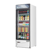Everest 1 Door Bottom Mount White Refrigerator Merchandiser, 23 cu ft