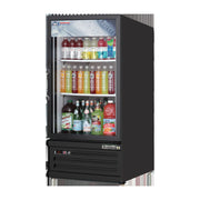 Everest 1 Door Bottom Mount Refrigerator Merchandiser, 8 cu ft - Black Exterior