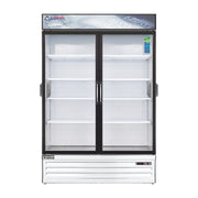 Everest 2 Door Bottom Mount White Chromatography Refrigerator (Swing Door), 48 cu ft