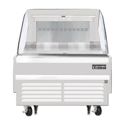 Everest Bottom Mount Horizontal Open Air Merchandiser, 37 1/4" Length, 34 1/4" Depth, 41" Height - White Exterior, 5.6 cu. ft.