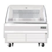 Everest Bottom Mount Horizontal Open Air Merchandiser, 48" Length, 34 1/4" Depth, 41" Height - White Exterior, 7.3 cu. ft.