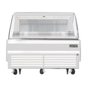 Everest Bottom Mount Horizontal Open Air Merchandiser, 60" Length, 34 1/4" Depth, 41" Height - White Exterior, 9.3 cu. ft.