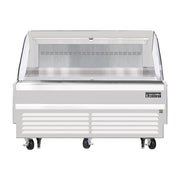 Everest Bottom Mount Horizontal Open Air Merchandiser, 73 1/4" Length, 34 1/4" Depth, 41" Height - White Exterior, 11.4 cu. ft.