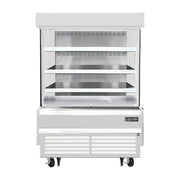 Everest Bottom Mount Vertical Open Air Merchandiser, 48" Length, 28 3/8" Depth, 60 1/8" Height - White Exterior, 12.2 cu. ft.