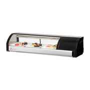 Everest 4ft Black Self Contained Countertop Refrigerated Display Case - Right Comp Mount, 1.5 cu. ft.