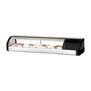 Everest 5ft Black Self Contained Countertop Refrigerated Display Case - Right Comp Mount, 2 cu. ft.