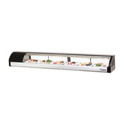Everest 7ft Black Self Contained Countertop Refrigerated Display Case - Left Comp Mount, 3 cu. ft.