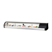 Everest 7ft Black Self Contained Countertop Refrigerated Display Case - Right Comp Mount, 3 cu. ft.