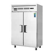 Everest 2 Solid Door Top Mount Stainless Steel Reach-In (1/2 Ref & 1/2 Fzr) Dual Temp, 49 3/4", 22 (R), 22 (F) cu. ft.
