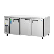 Everest 3 Solid Door Side Mount Stainless Steel Undercounter Refrigerator, 71 1/2", 22 cu. ft.
