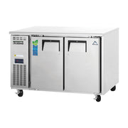 Everest 2 Solid Door Side Mount Stainless Steel Undercounter Refrigerator, 47 1/2", 13 cu. ft.