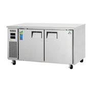 Everest 2 Solid Door Side Mount Stainless Steel Undercounter 1/2 Ref & 1/2 Fzr Dual Temp, 59 1/2", 24" Depth, 9 (R), 9 (F) cu. ft.