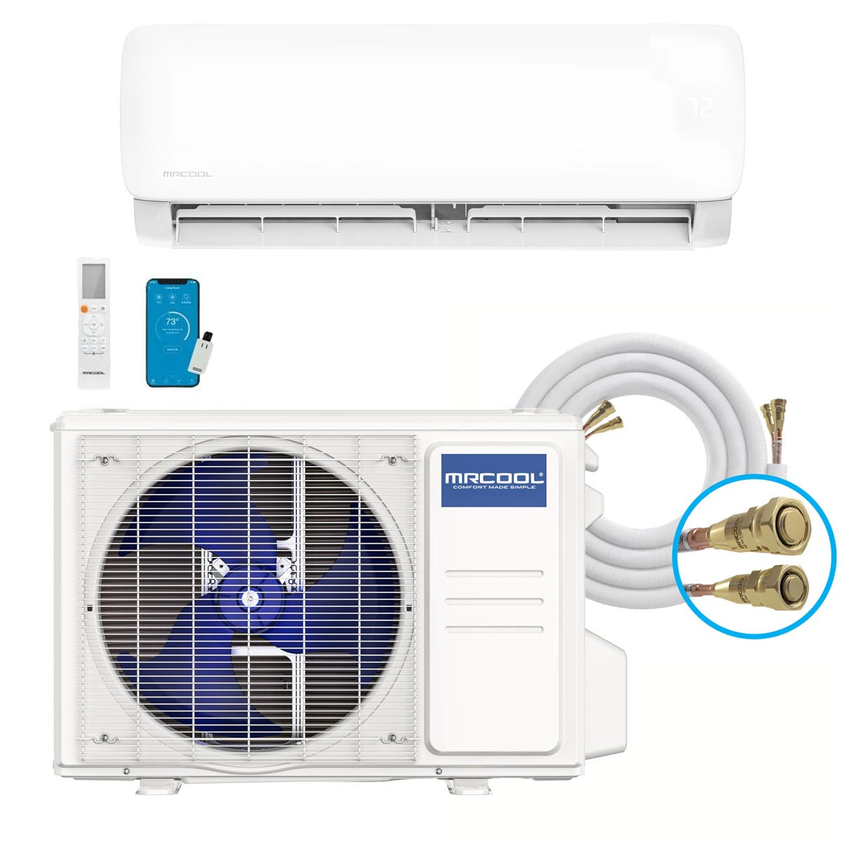 MRCOOL 24,000 Btu 18.9 SEER2 DIY EasyPro Single Zone Ducltess Mini Split System w/Install Kit - 208/230V (Copy)