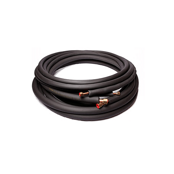 Twin Tube Mini Split Copper Line Set (1/4 x 3/8) 30 Feet