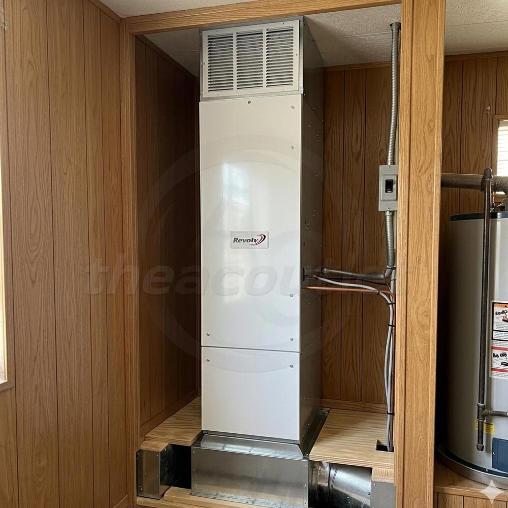 Revolv 60,000 Btu 96% Afue Mobile Home Top Return Downflow 2-Stage Gas Furnace with Coil Cabinet