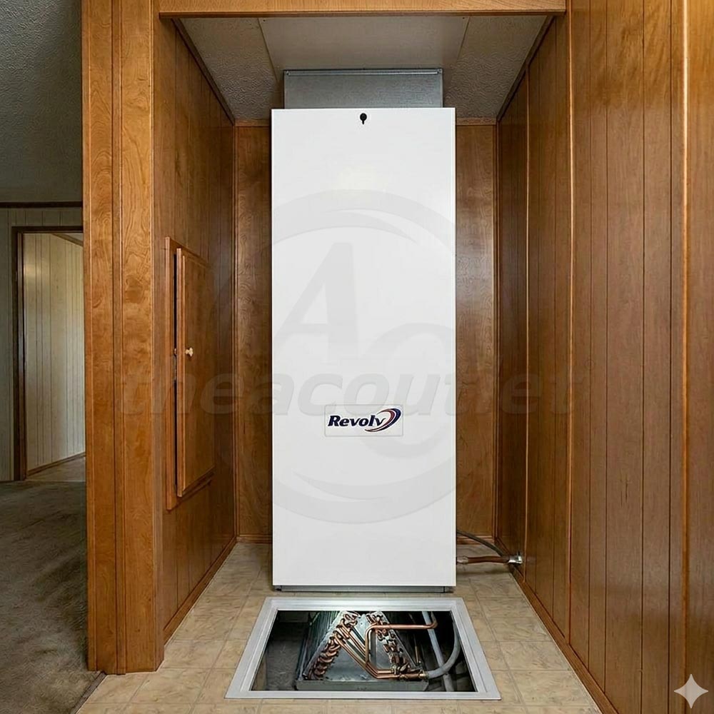 Revolv 72,000 Btu 95% Afue Mobile Home Top Return Downflow Gas Furnace without Coil Cabinet
