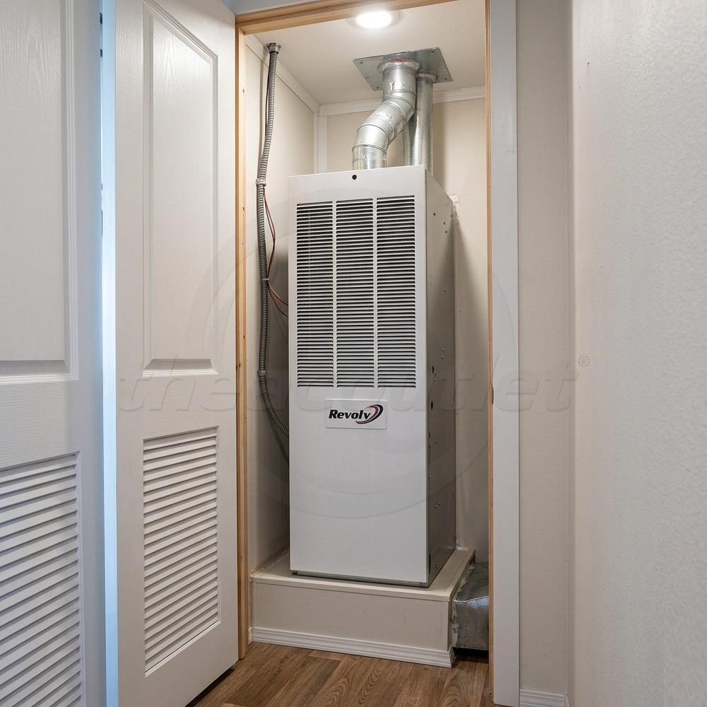 Revolv 72,000 Btu 95% Afue Mobile Home Front Return Downflow Gas Furnace without Coil Cabinet