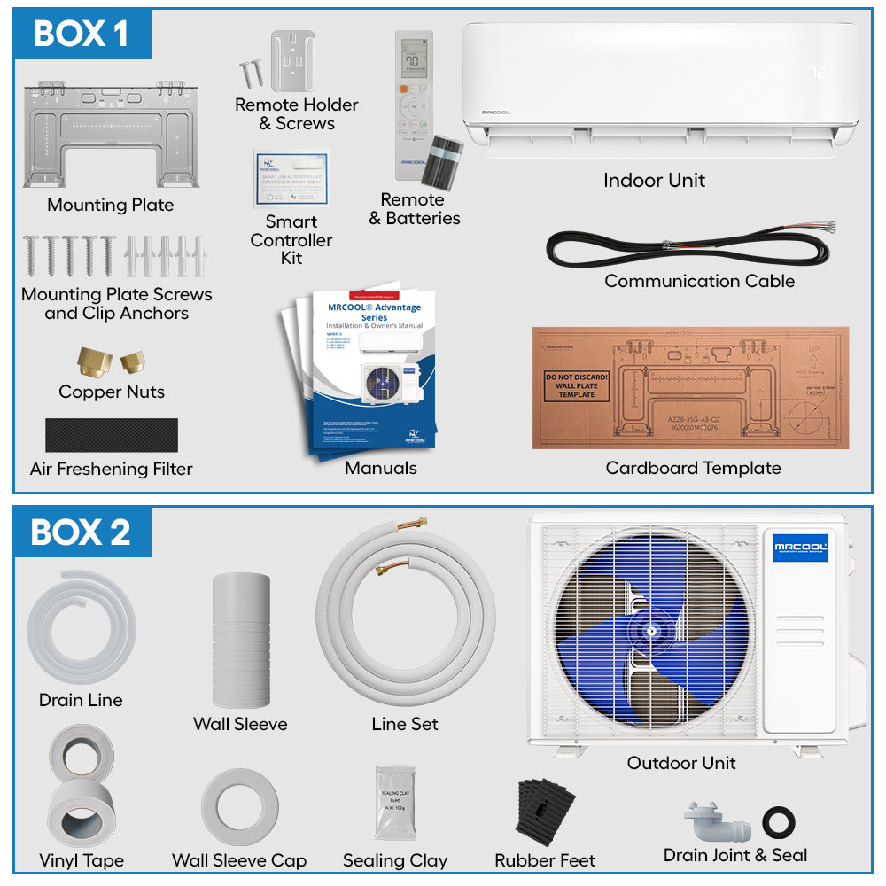 MRCOOL Advantage 5th Gen 12,000 BTU 115V Ductless Mini Split Heat Pump Condenser (Not DIY)