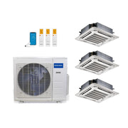 MRCOOL 27,000 Btu 25 SEER2 Olympus 4th Gen 3-Zone Ductless Mini Split System with 1-Way Ceiling Cassette - 9K-12K-12K (Not DIY)