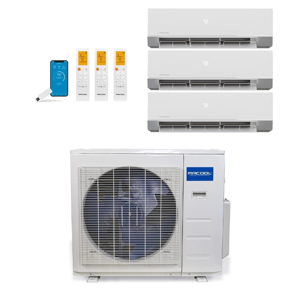 MRCOOL 27,000 Btu 25 SEER2 Olympus 4th Gen 3-Zone Ductless Mini Split System - 9K-12K-12K (Not DIY)