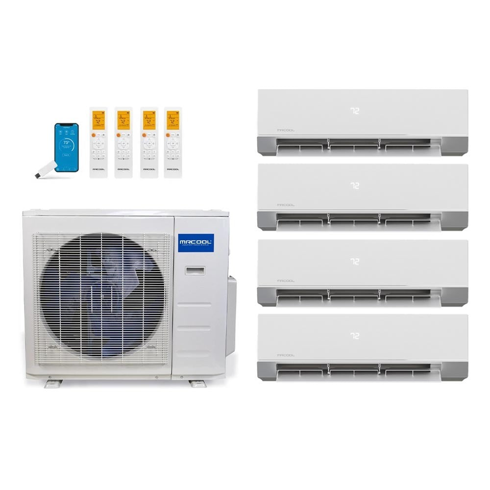 MRCOOL 36,000 Btu 24 SEER2 Olympus 4th Gen 4-Zone Ductless Mini Split System - 9K-9K-12K-18K (Not DIY)