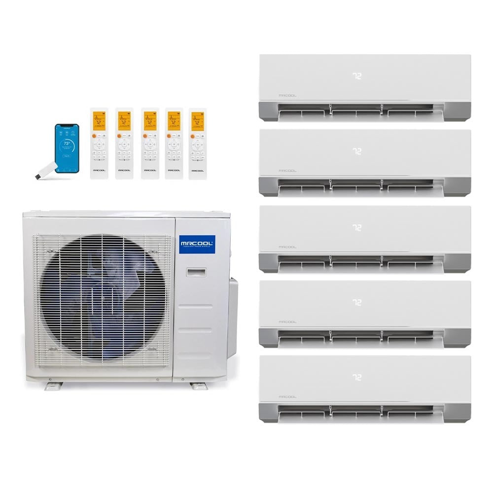 MRCOOL 36,000 Btu 24 SEER2 Olympus 4th Gen 5-Zone Ductless Mini Split System - 9K-9K-9K-9K-12K (Not DIY)