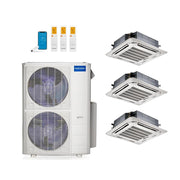 MRCOOL 48,000 Btu 24 SEER2 Olympus 4th Gen 3-Zone Ductless Mini Split System with 1-Way Ceiling Cassette - 12K-12K-18K (Not DIY)