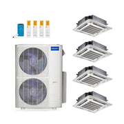 MRCOOL 48,000 Btu 24 SEER2 Olympus 4th Gen 4-Zone Ductless Mini Split System with 1-Way Ceiling Cassette - 12K-12K-12K-18K (Not DIY)