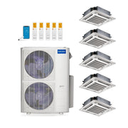 MRCOOL 48,000 Btu 24 SEER2 Olympus 4th Gen 5-Zone Ductless Mini Split System with 1-Way Ceiling Cassette - 9K-9K-12K-12K-12K (Not DIY)