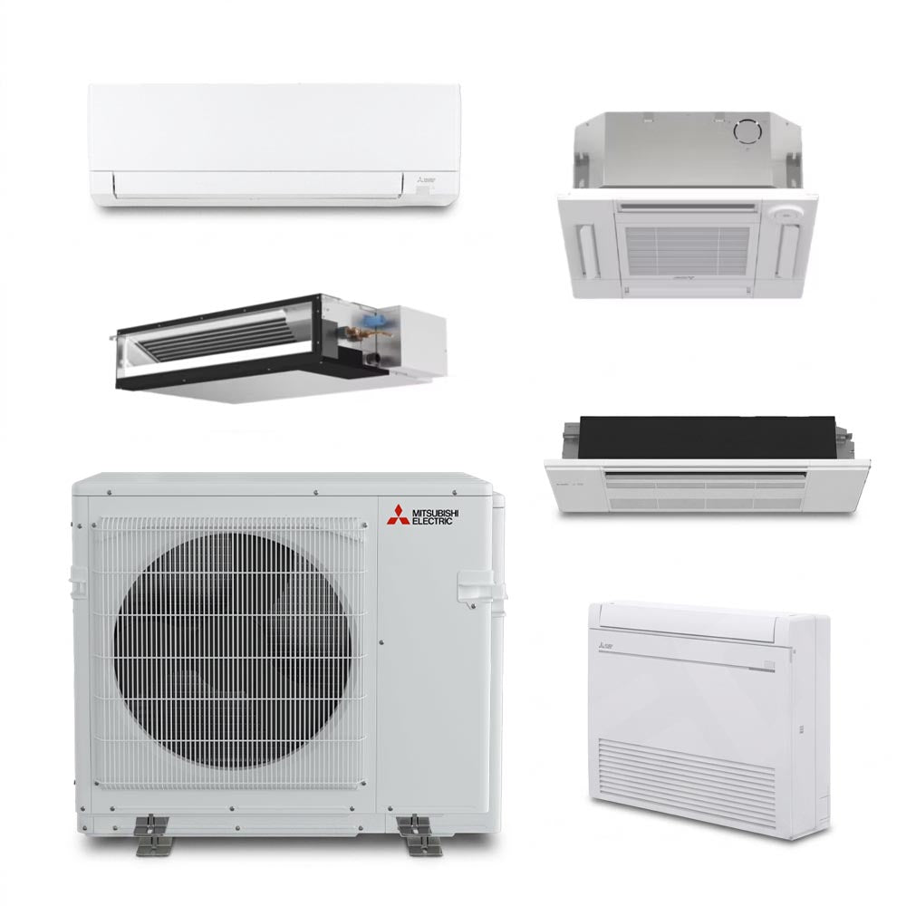 Mitsubishi 20,000 Btu 20 SEER2 Multi Zone Ductless Mini Split Heat Pump Condenser (Build-Your-Own System)