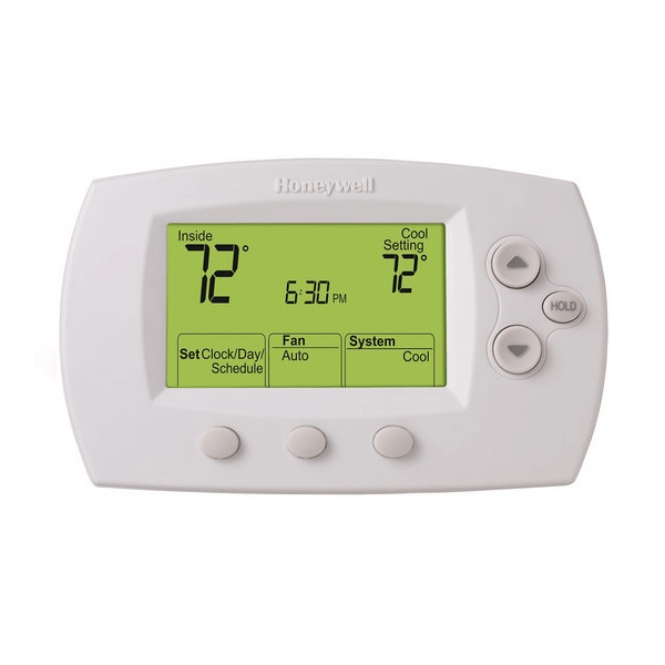 Thermostat - 2H/2C Conventional, 2H/1C Heat Pump, Autochangeover, 5/2, 5/1/1 Programming