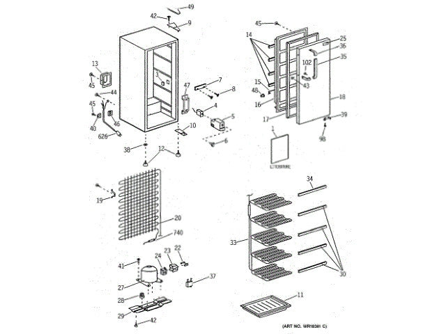 GE Freezer Use and Care 49-6786