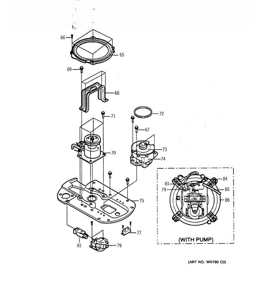 GE Screw-Motor WH02X10083