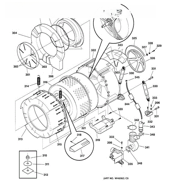 GE Tub-Spin WH45X10006