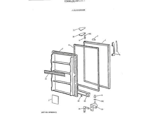 GE Freezer Hinge Upper WR12X1082