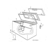 GE Freezer Hinge Assembly WR13X756