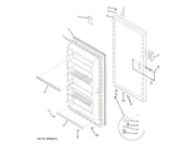 GE Freezer Gasket Secondary WR14X10004